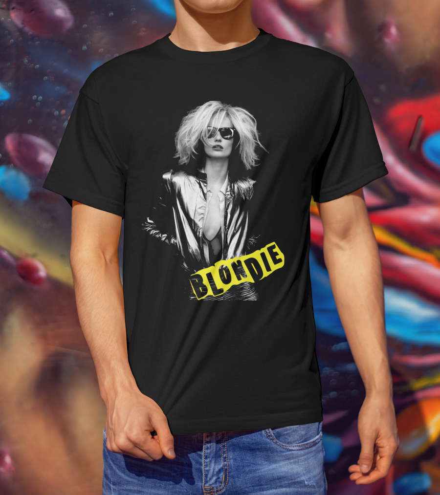 Blondie Silver Jacket And Sunglasses Iconic T-Shirt