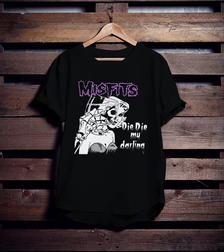 Misfits Die Die My Darling Vintage Comic Style Artwork T-Shirt