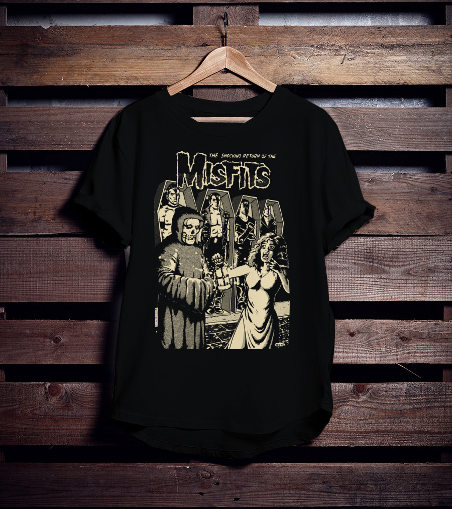The Shocking Return Of The Misfits Coffin Horror Scene T-Shirt