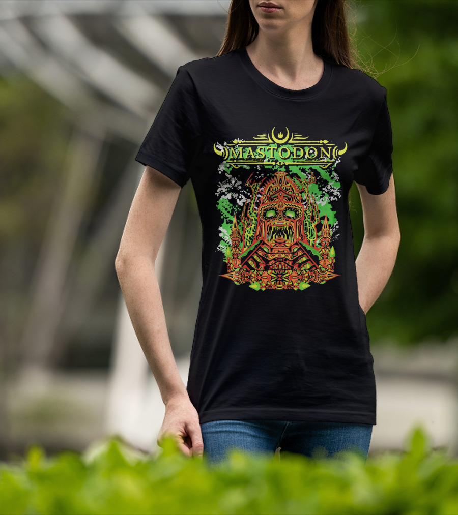 Mastodon Mtd 13 Psychedelic Skull Warrior T-Shirt