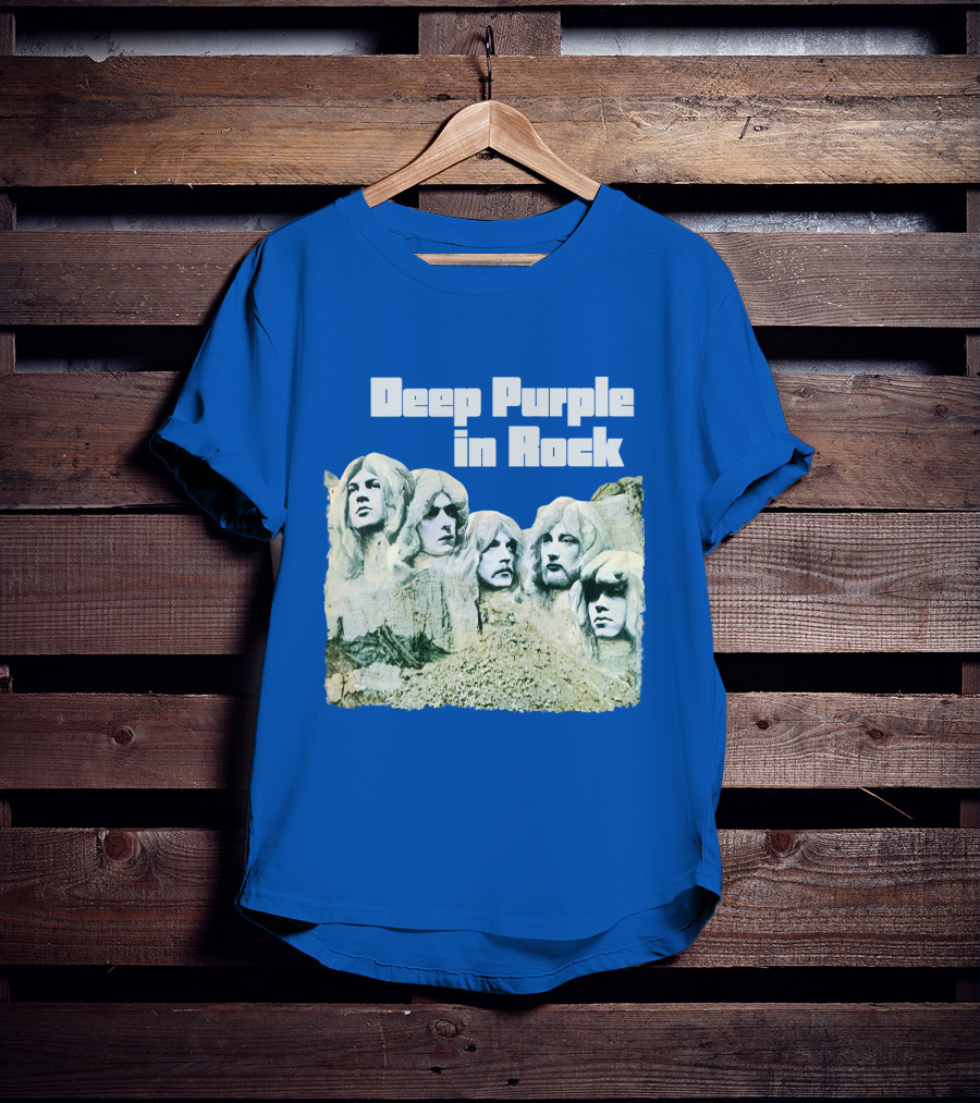Deep Purple In Rock Mount Rushmore Album Art T-Shirt