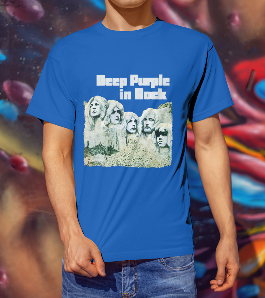 Deep Purple In Rock Mount Rushmore Album Art T-Shirt