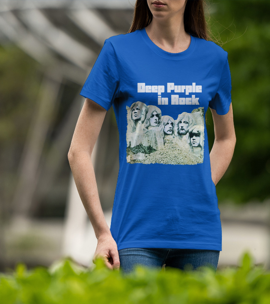 Deep Purple In Rock Mount Rushmore Album Art T-Shirt
