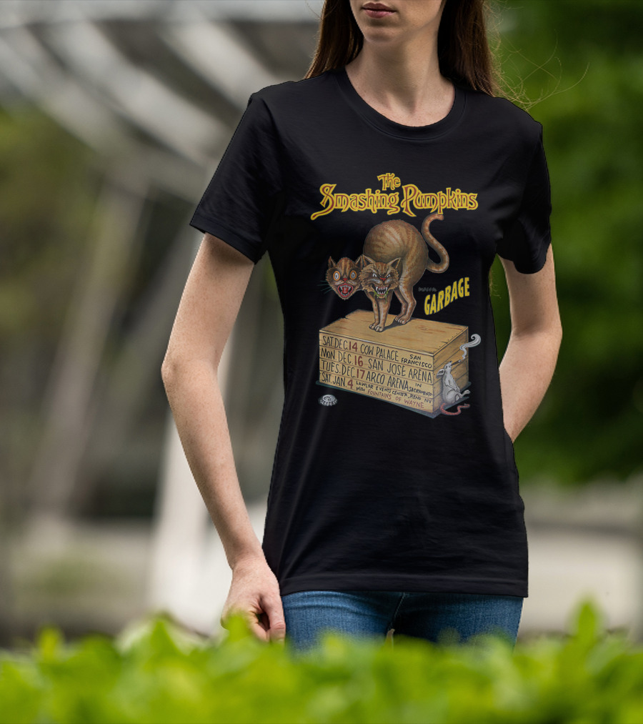 The Smashing Pumpkins Garbage Cow Palace San Jose Arena Arco Arena T-Shirt