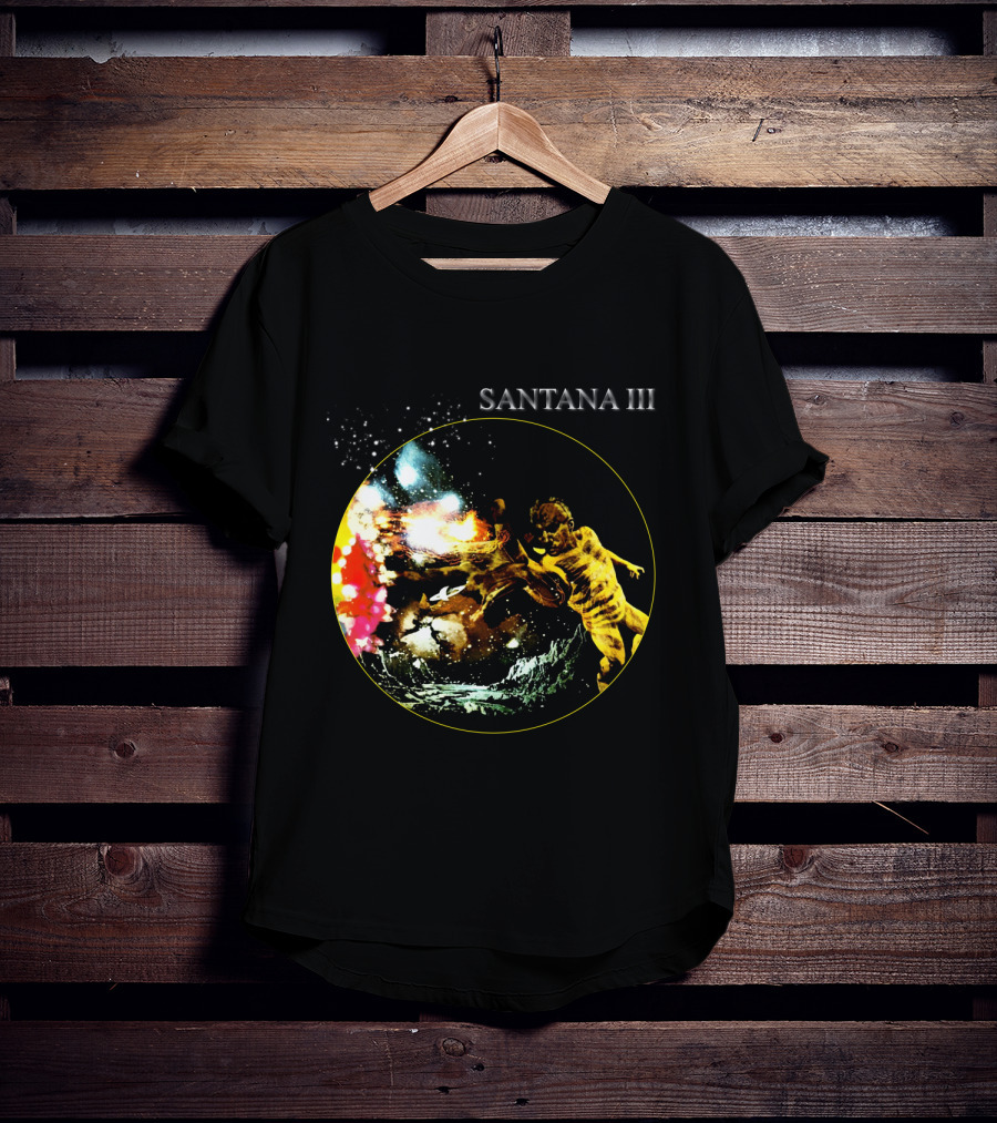 Santana Iii Psychedelic Cosmic Artwork T-Shirt