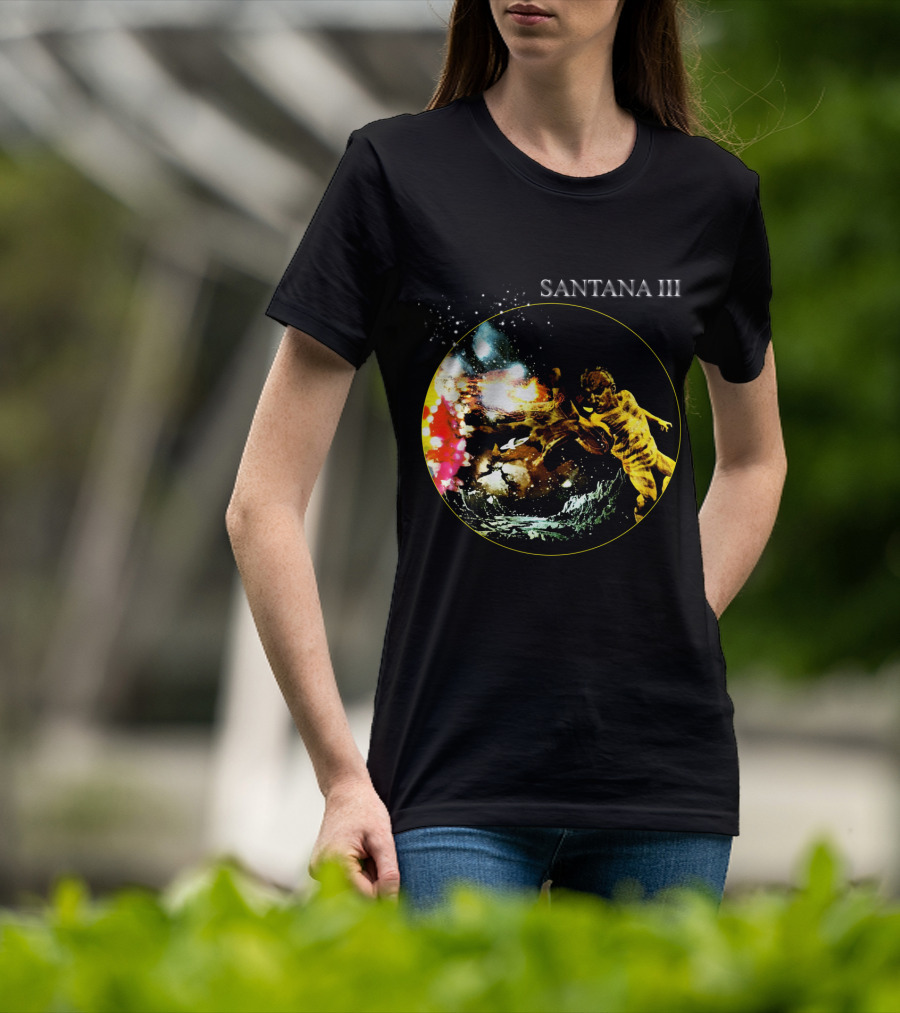 Santana Iii Psychedelic Cosmic Artwork T-Shirt