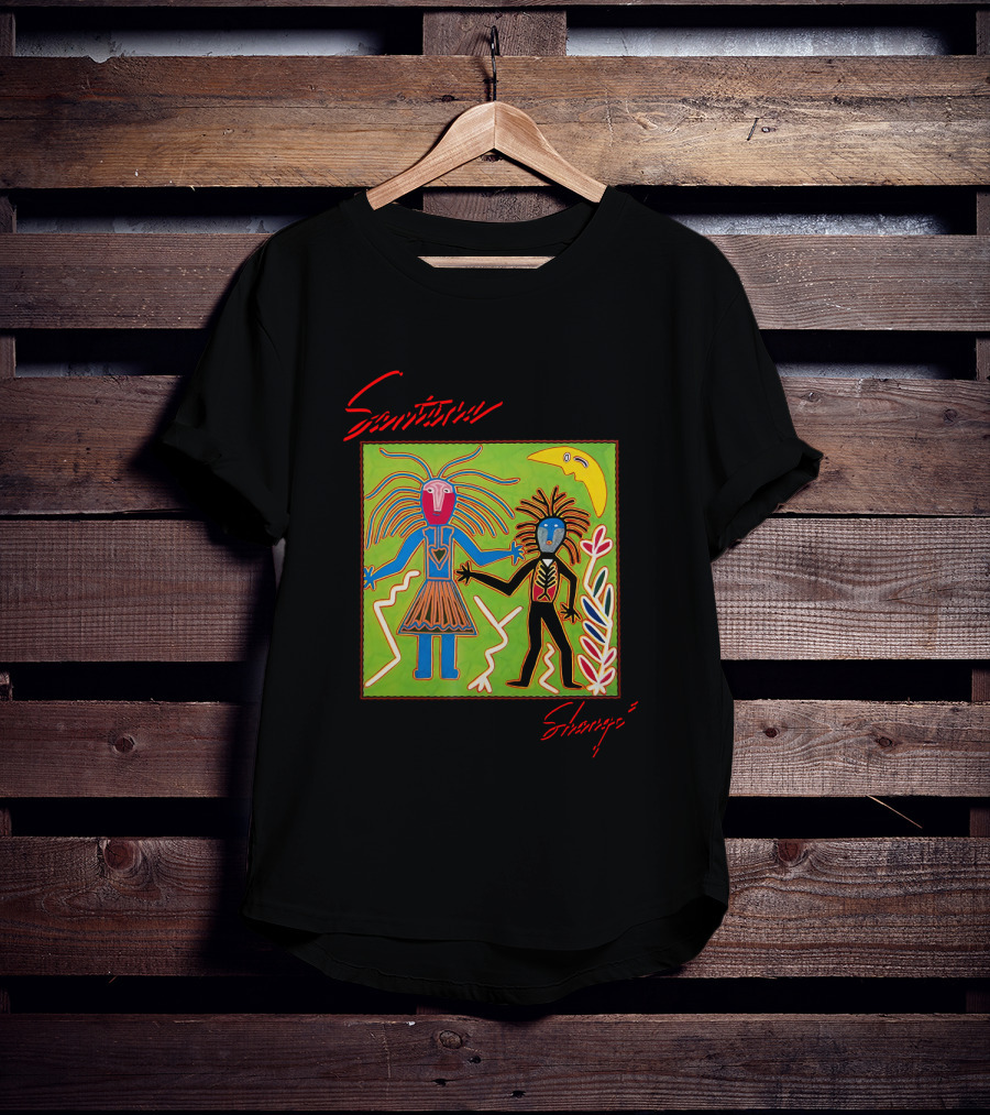 Santana Shango Album Art Colorful Abstract Figures T-Shirt