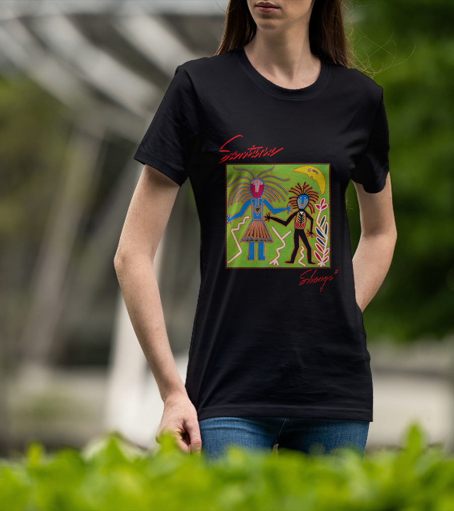 Santana Shango Album Art Colorful Abstract Figures T-Shirt