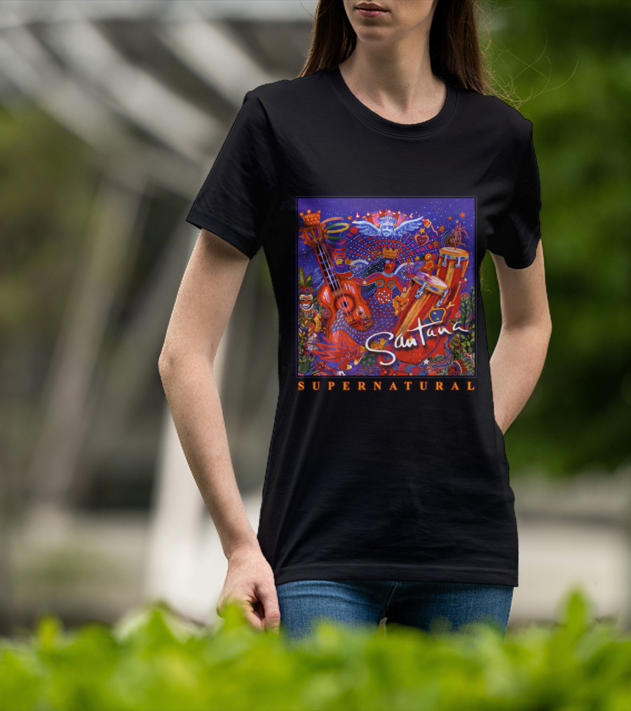 Santana Supernatural Album Artwork🎸 T-Shirt