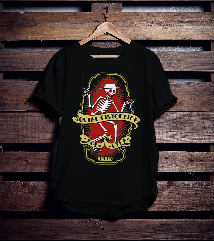 Social Distortion Skelly 1919 For Life T-Shirt