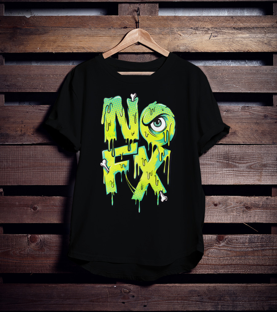Nofx Melting Monster Eye Dripping Bones T-Shirt