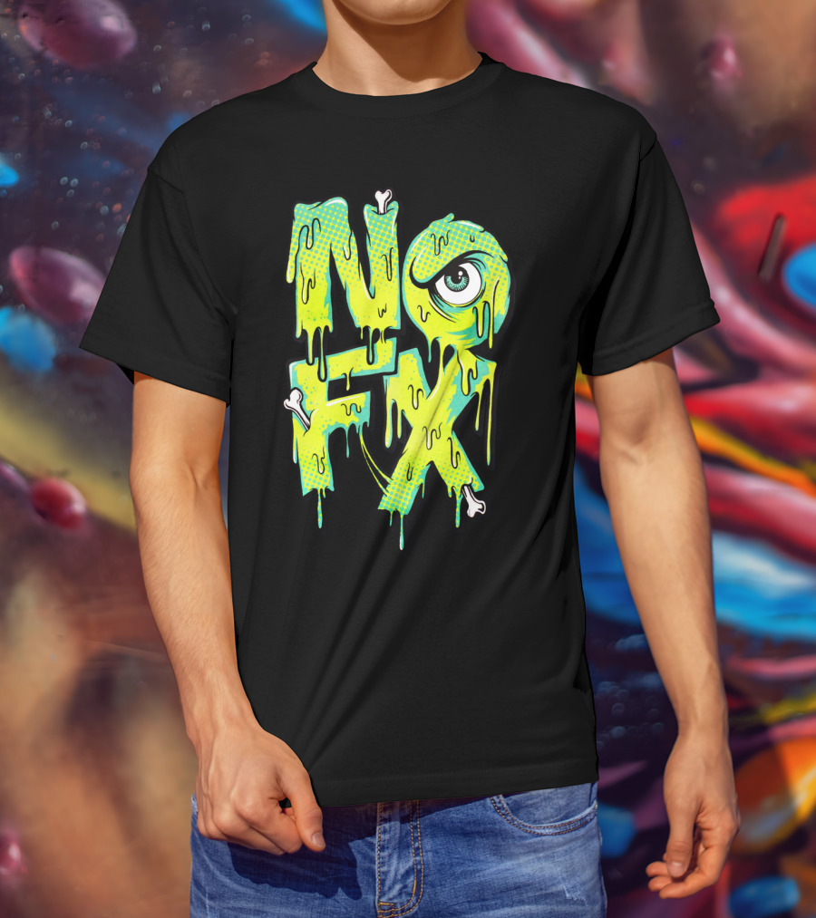 Nofx Melting Monster Eye Dripping Bones T-Shirt