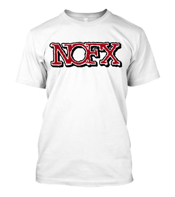 Nofx Band Logo Bold Red Outline T-Shirt