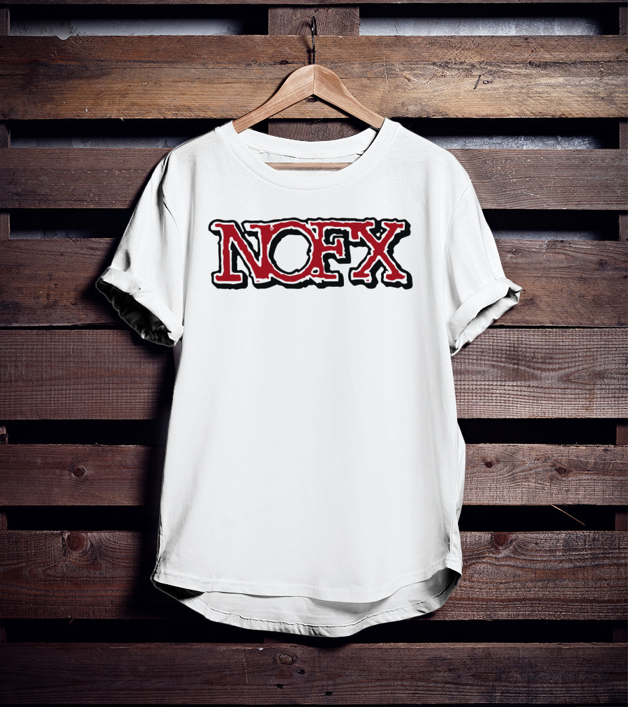 Nofx Band Logo Bold Red Outline T-Shirt