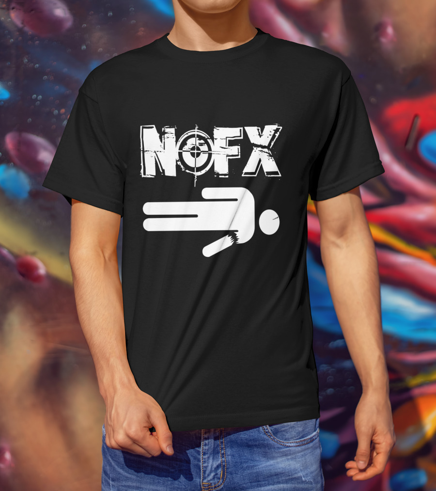 Nofx Target Logo Stick Figure T-Shirt
