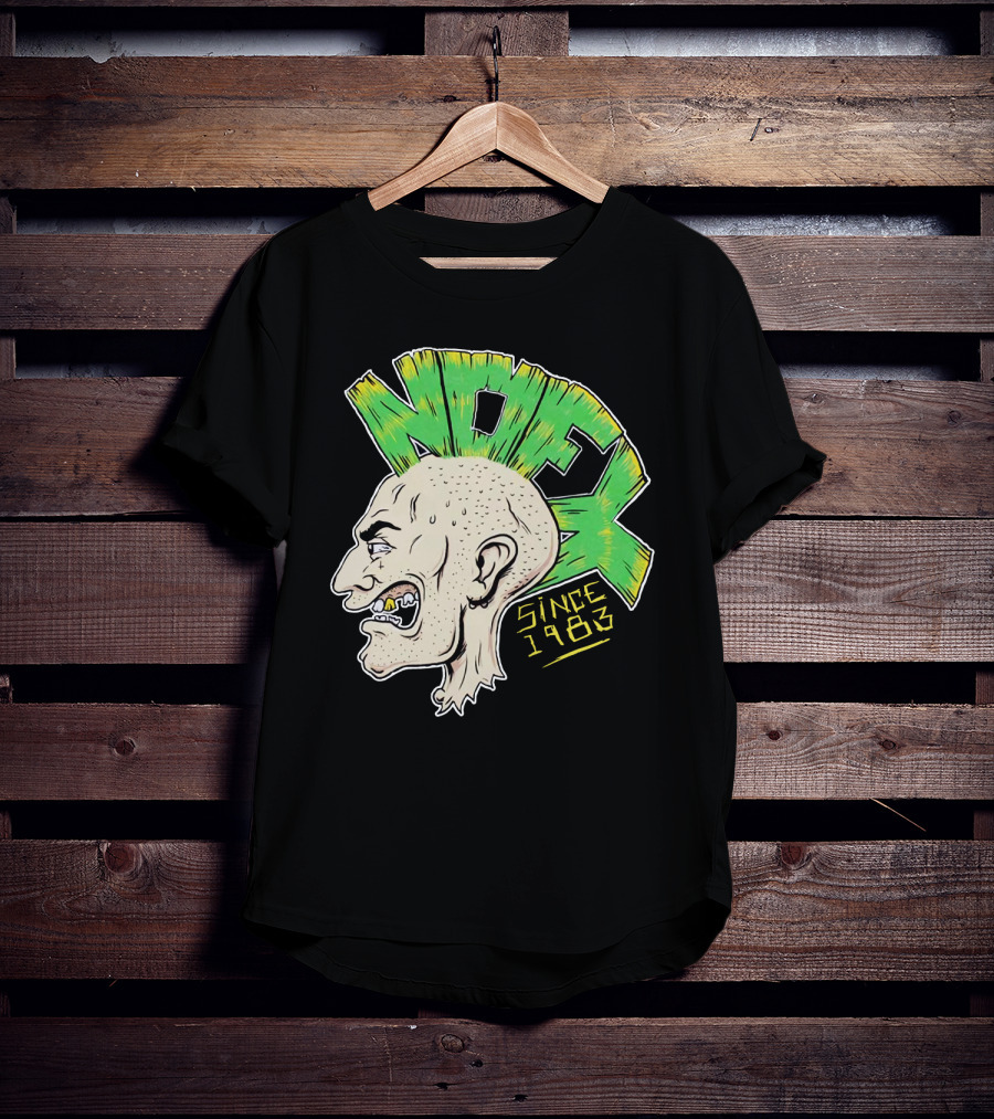 Nofx Since 1983 Punk Mohawk Character T-Shirt