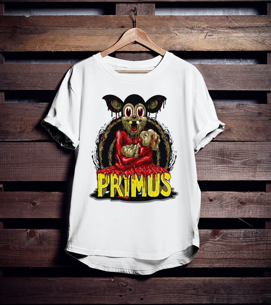 Primus Dripping Cartoon Horror Creature T-Shirt