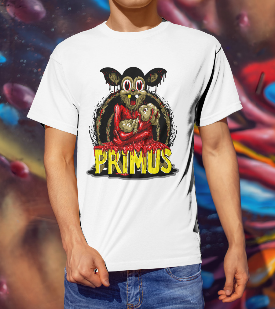 Primus Dripping Cartoon Horror Creature T-Shirt