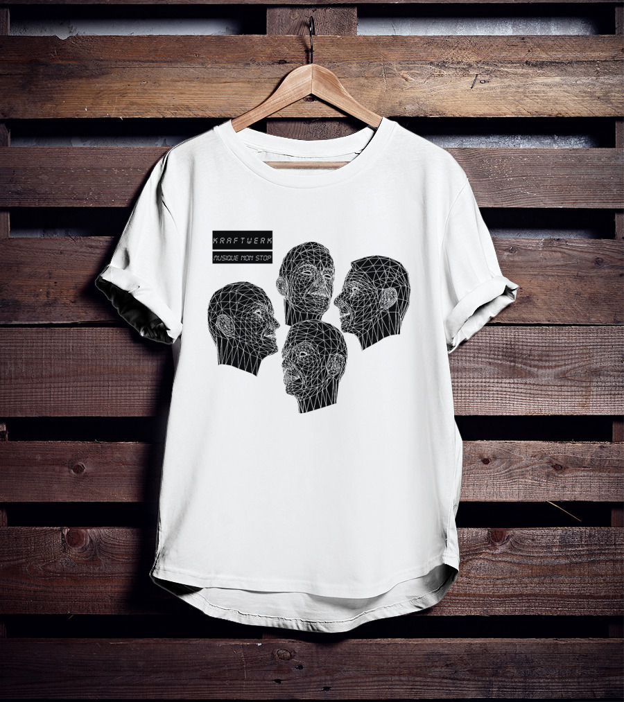 Kraftwerk Musique Non Stop Geometric Faces T-Shirt