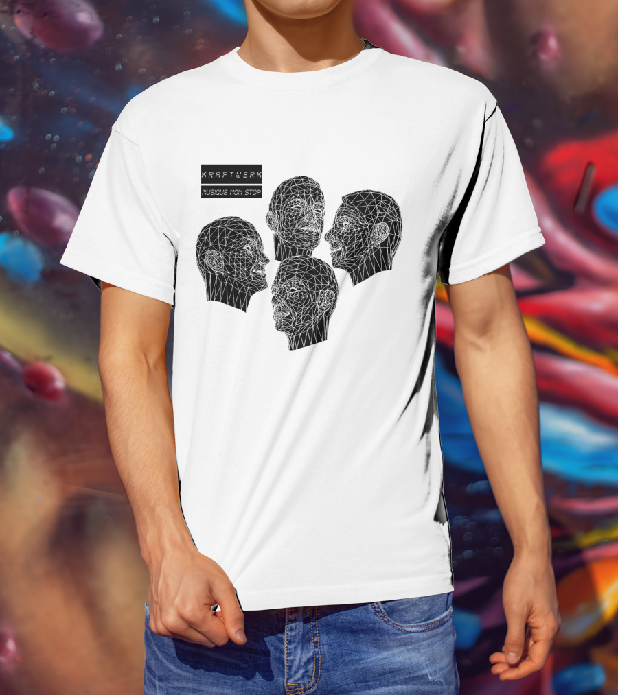 Kraftwerk Musique Non Stop Geometric Faces T-Shirt