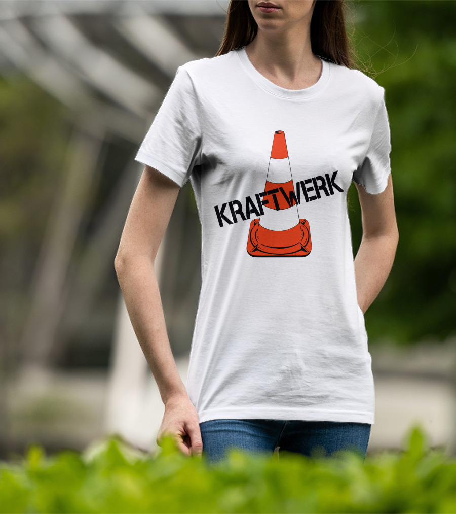 Kraftwerk Highway Traffic Cone Retro T-Shirt