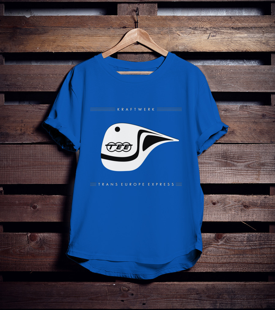 Kraftwerk Trans Europe Express Tee Bird Logo Blue T-Shirt