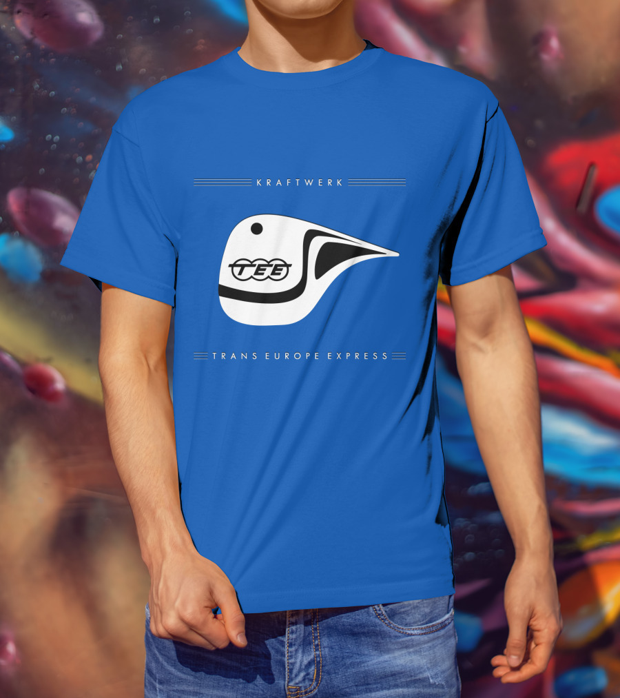 Kraftwerk Trans Europe Express Tee Bird Logo Blue T-Shirt