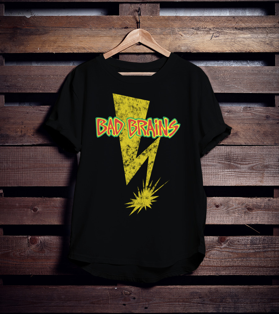 Bad Brains Yellow Lightning Bolt T-Shirt