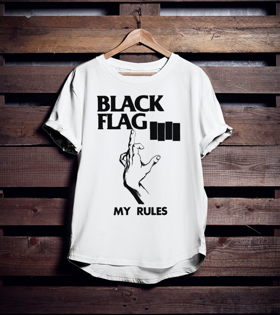 Black Flag My Rules T-Shirt