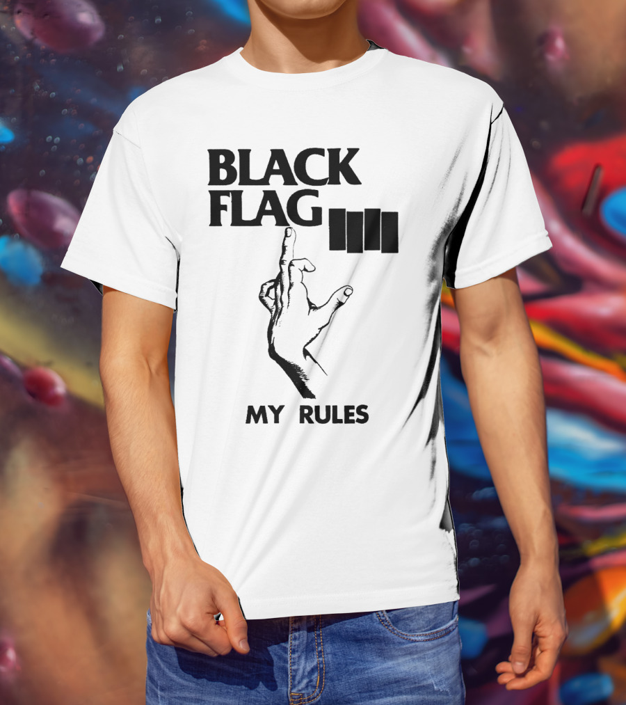 Black Flag My Rules T-Shirt