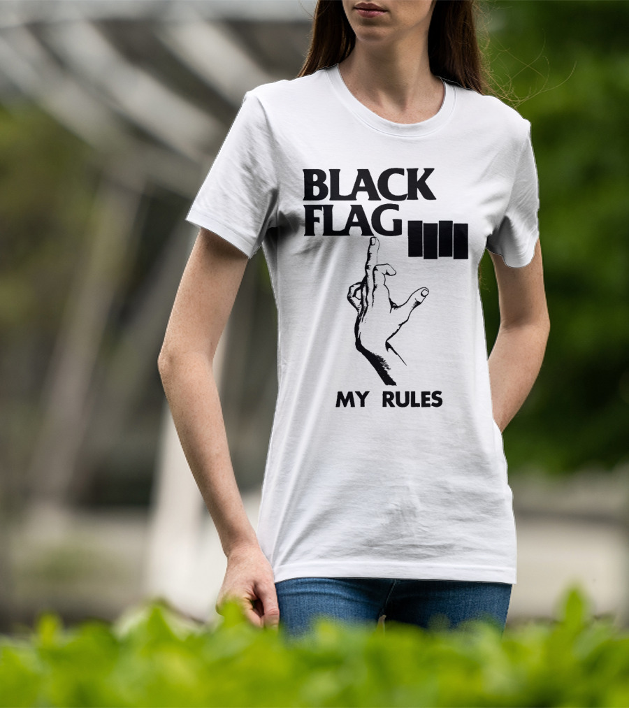 Black Flag My Rules T-Shirt