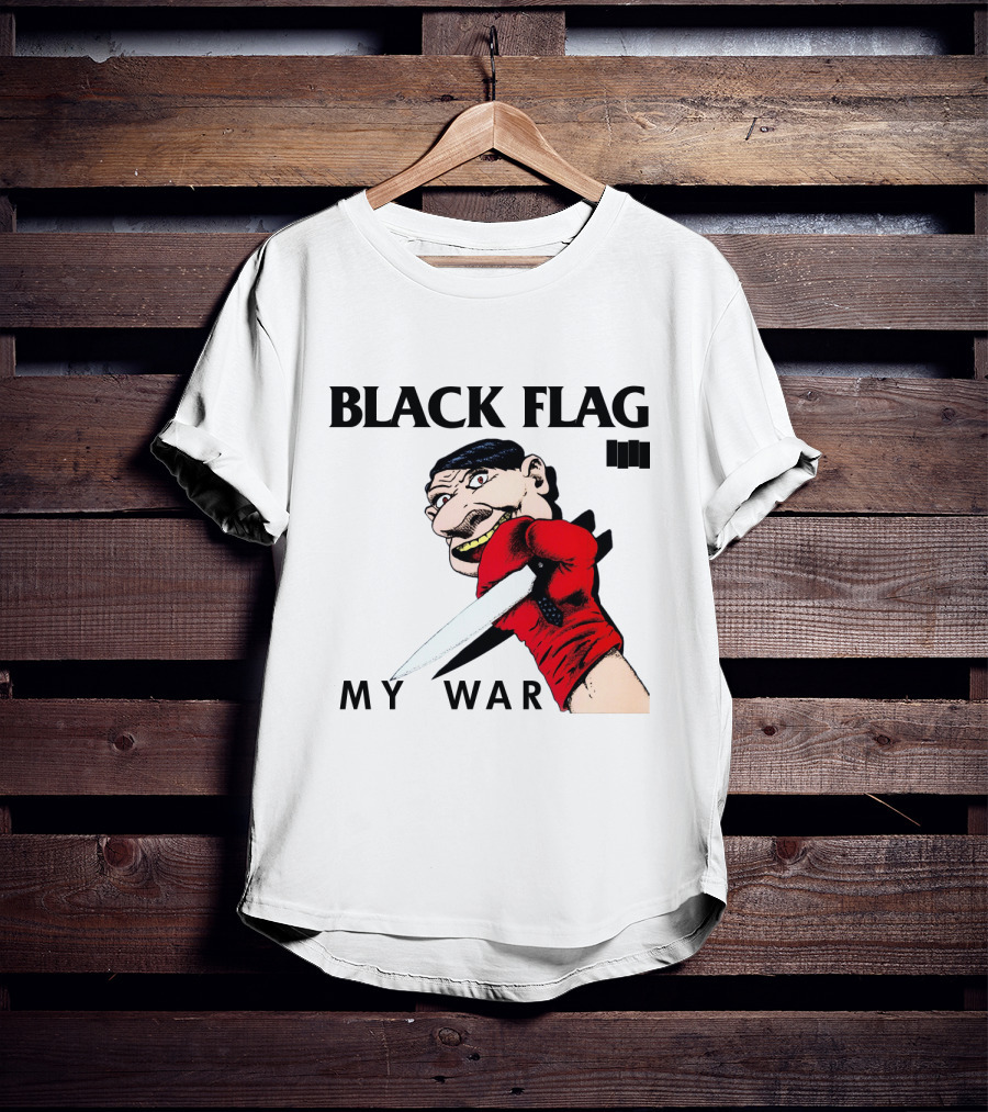 Black Flag My War Knife T-Shirt