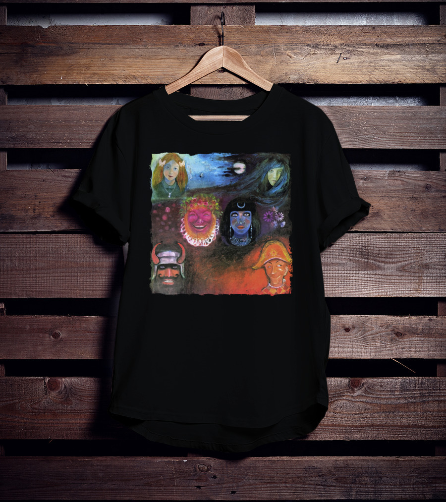 King Crimson In The Wake Of Poseidon Album Cover Art Faces T-Shirt