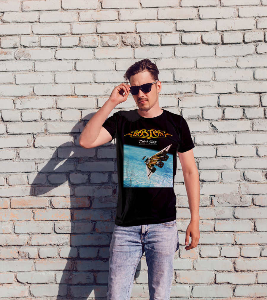 Boston Third Stage Spaceship Album Cover T-Shirt