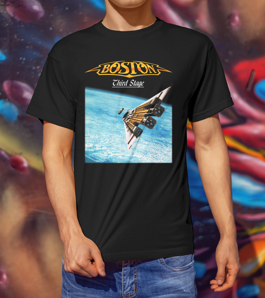 Boston Third Stage Spaceship Album Cover T-Shirt