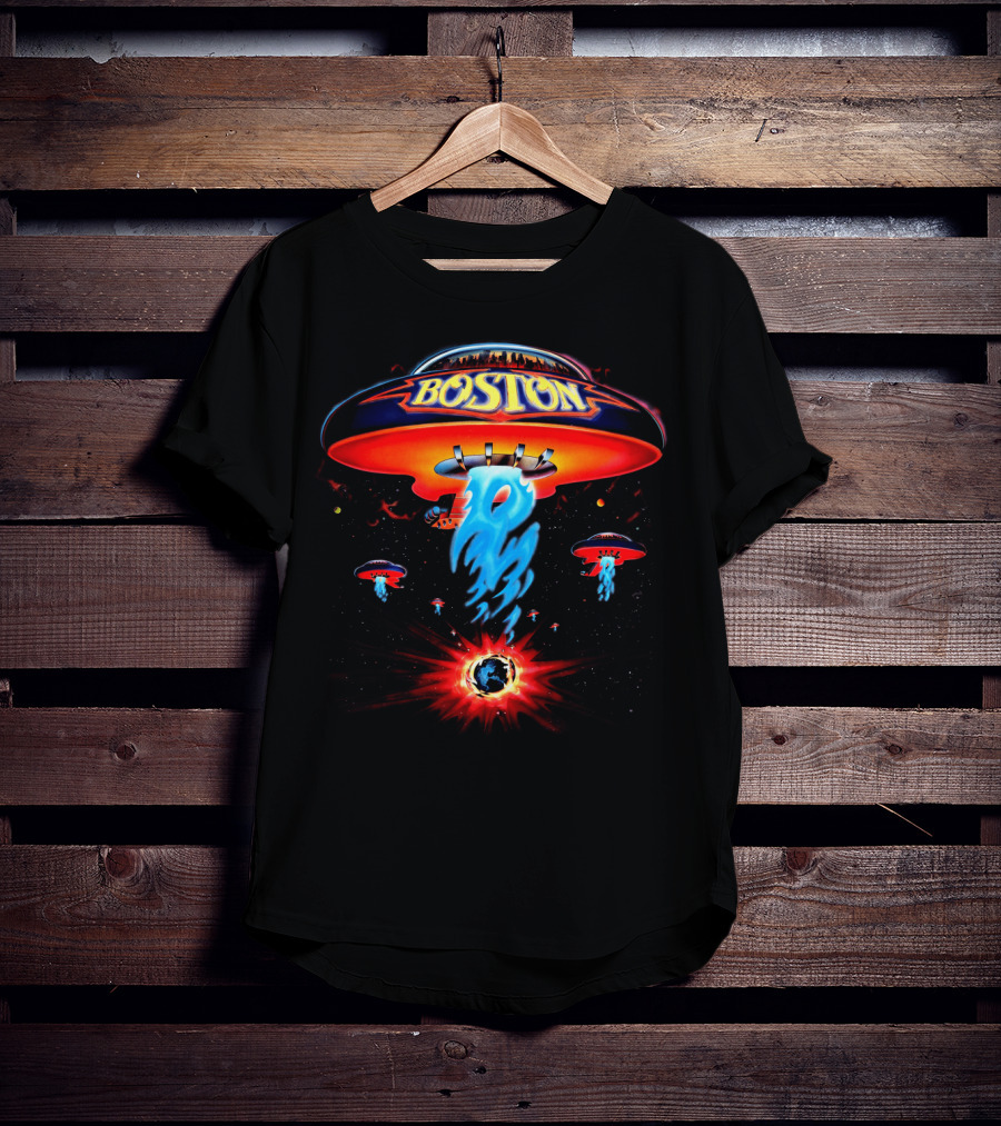 Boston Spaceship Imagery Bt 08 Earth Explosion T-Shirt