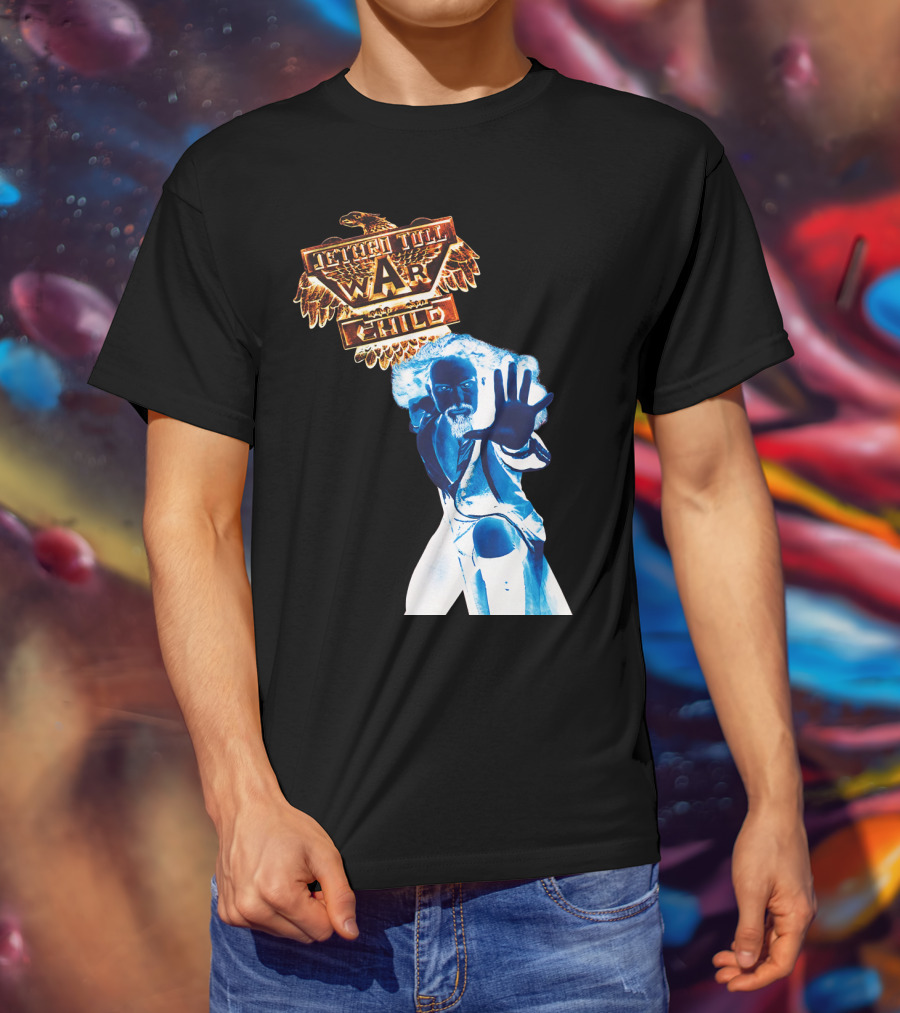 Jethro Tull War Child Blue Figure Eagle T-Shirt