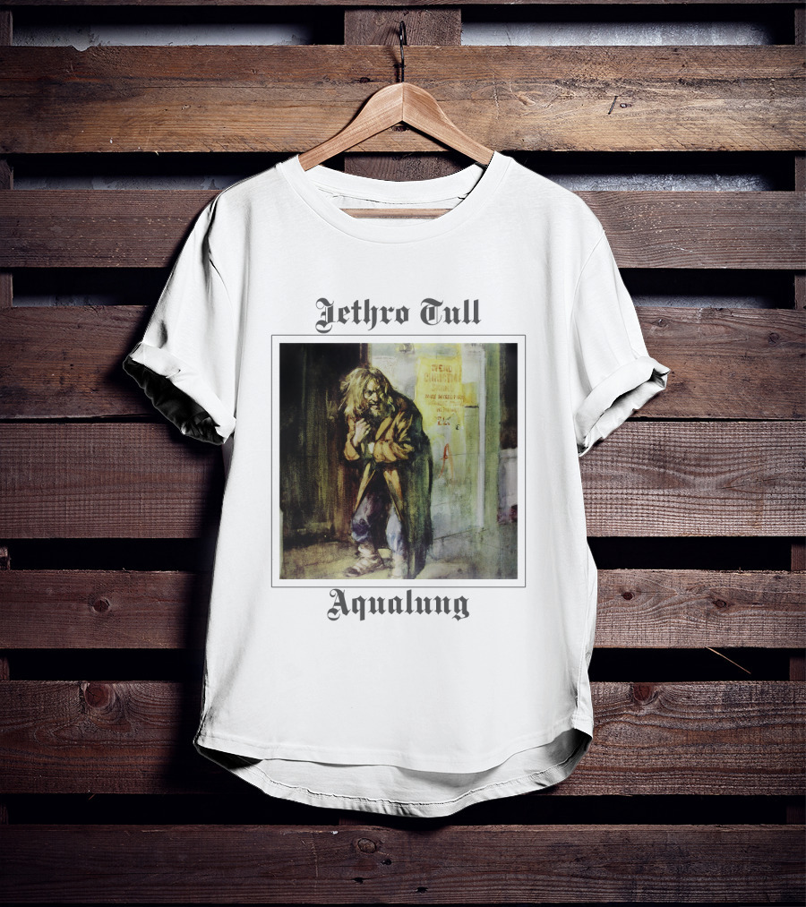Jethro Tull Aqualung Album Cover Homeless Man Artwork T-Shirt