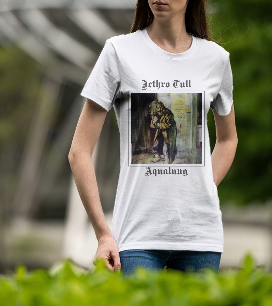 Jethro Tull Aqualung Album Cover Homeless Man Artwork T-Shirt