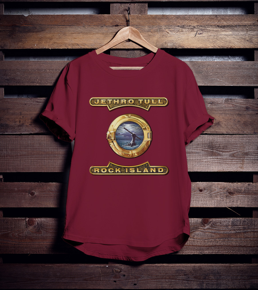 Jethro Tull Rock Island Porthole Album Cover T-Shirt