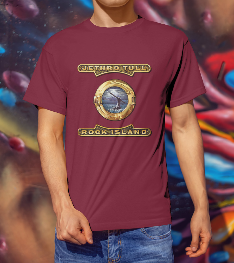 Jethro Tull Rock Island Porthole Album Cover T-Shirt