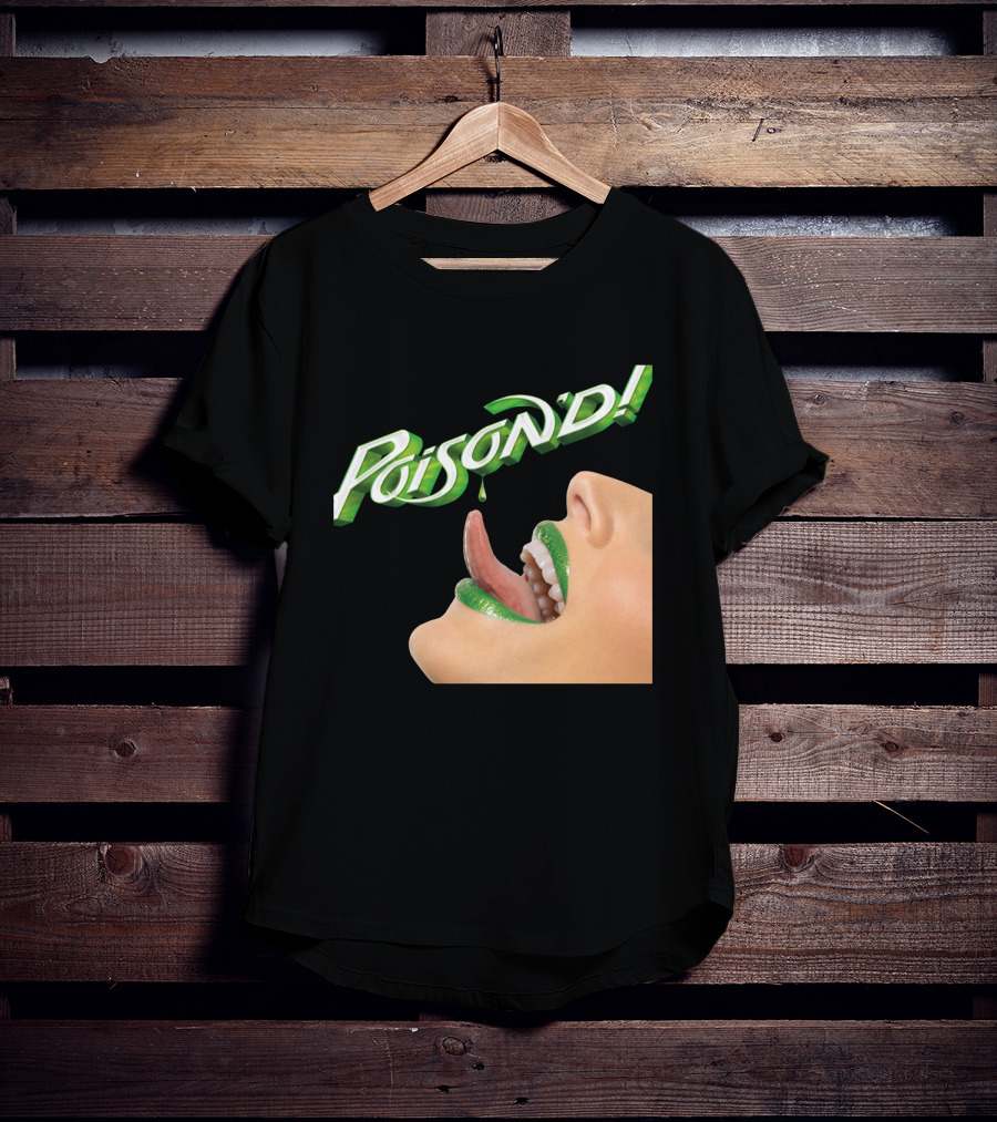 Poison'd Licking Green Lips T-Shirt