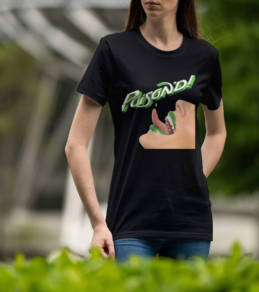 Poison'd Licking Green Lips T-Shirt