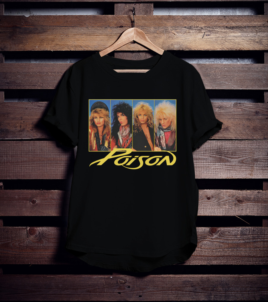 Poison Band Members 80S Glam Metal T-Shirt