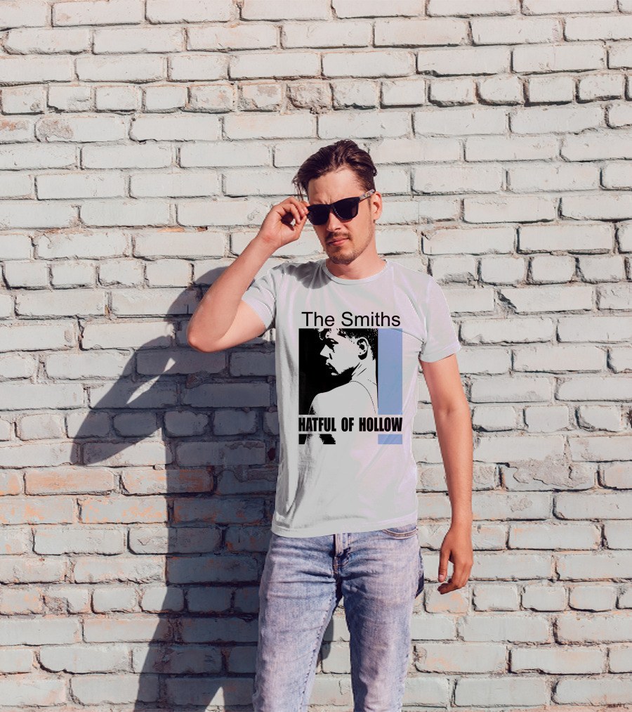 The Smiths Hatful Of Hollow Album Cover Art Black And Blue Silhouette T-Shirt