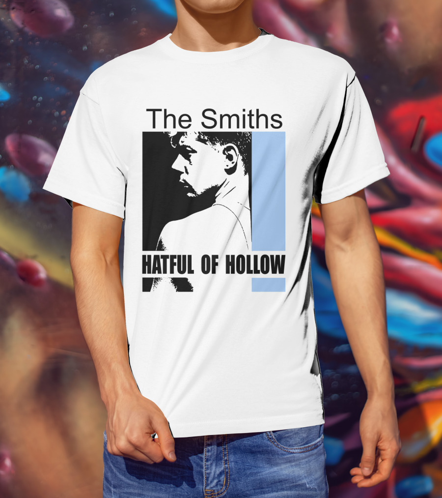 The Smiths Hatful Of Hollow Album Cover Art Black And Blue Silhouette T-Shirt