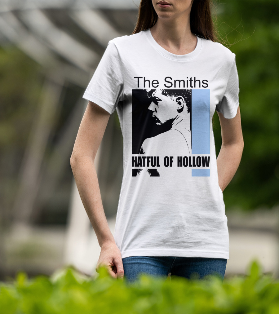 The Smiths Hatful Of Hollow Album Cover Art Black And Blue Silhouette T-Shirt