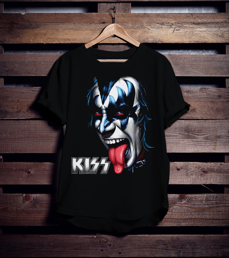 Kiss Face Paint Tongue Out T-Shirt