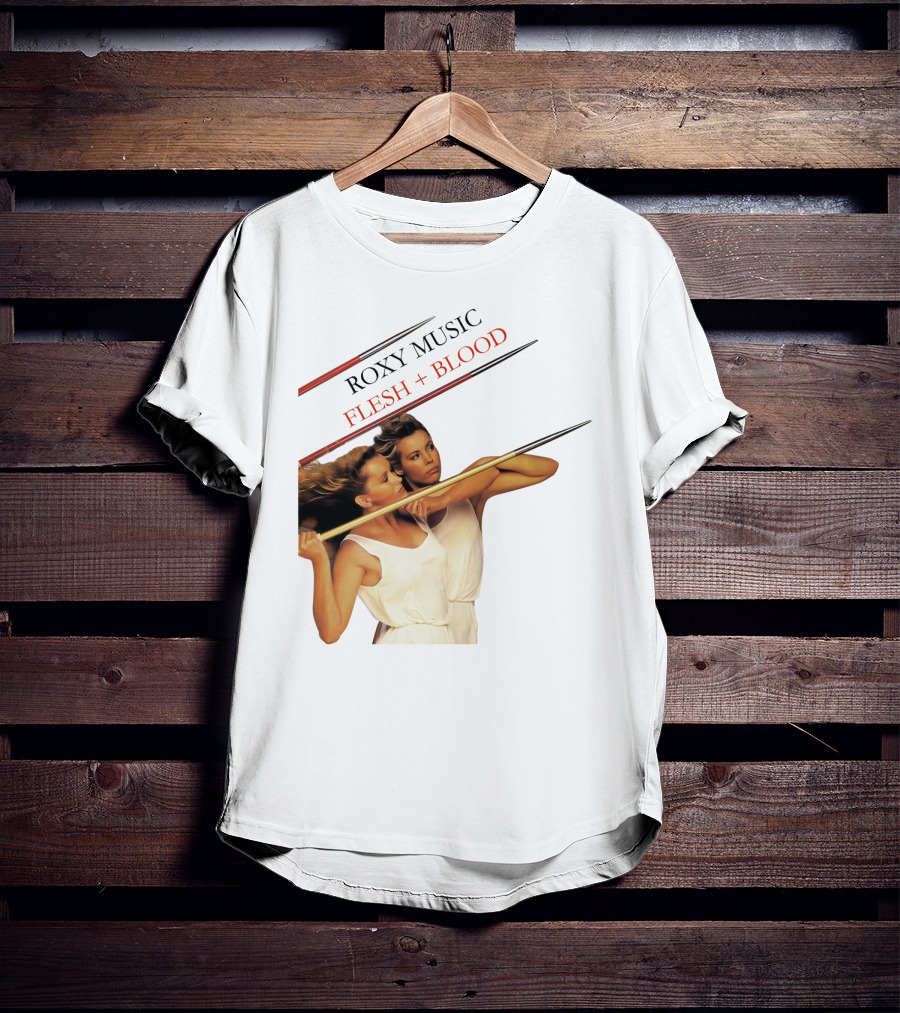 Roxy Music Flesh + Blood Album Cover Artwork T-Shirt