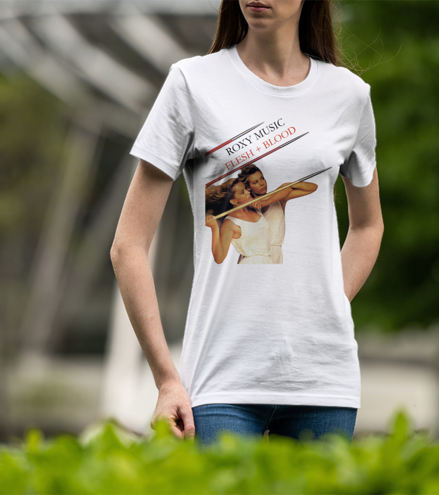 Roxy Music Flesh + Blood Album Cover Artwork T-Shirt